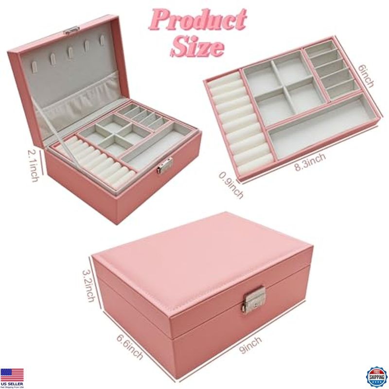 Charming Jewelry Box with Hair Accessories for Girls – Clips, Barrettes & Ties