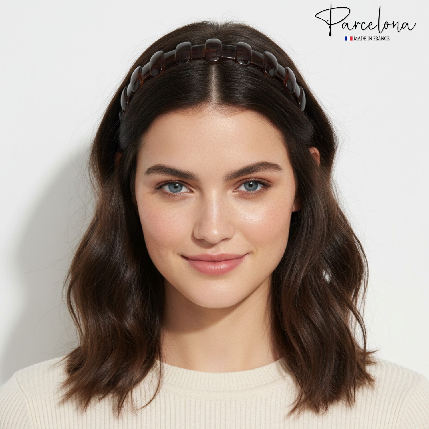 Parcelona French Marais Cellulose Acetate Headband – Non Slip Hair Band for