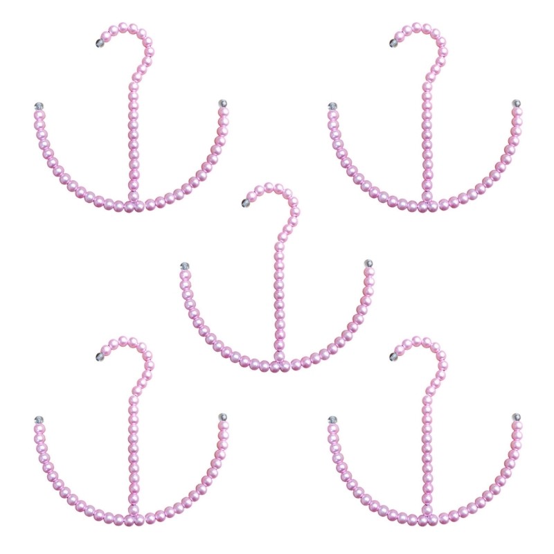 Pack of 5 Fashionable Pearls Themed Hook for Stylish Home Decors Upgrades