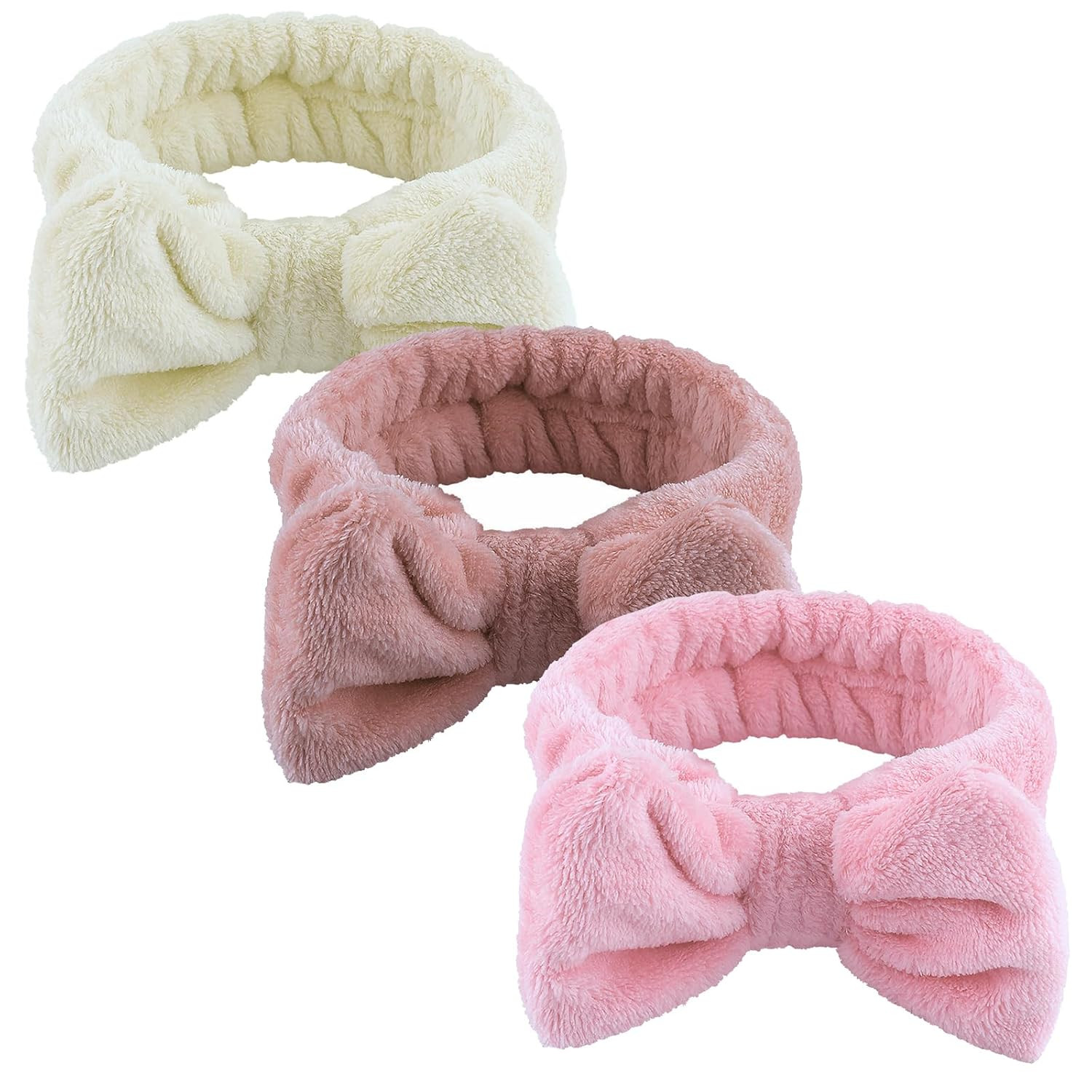 Spa Headbands, Makeup Headband,Bow Headband for Washing Face Skincare Headbands