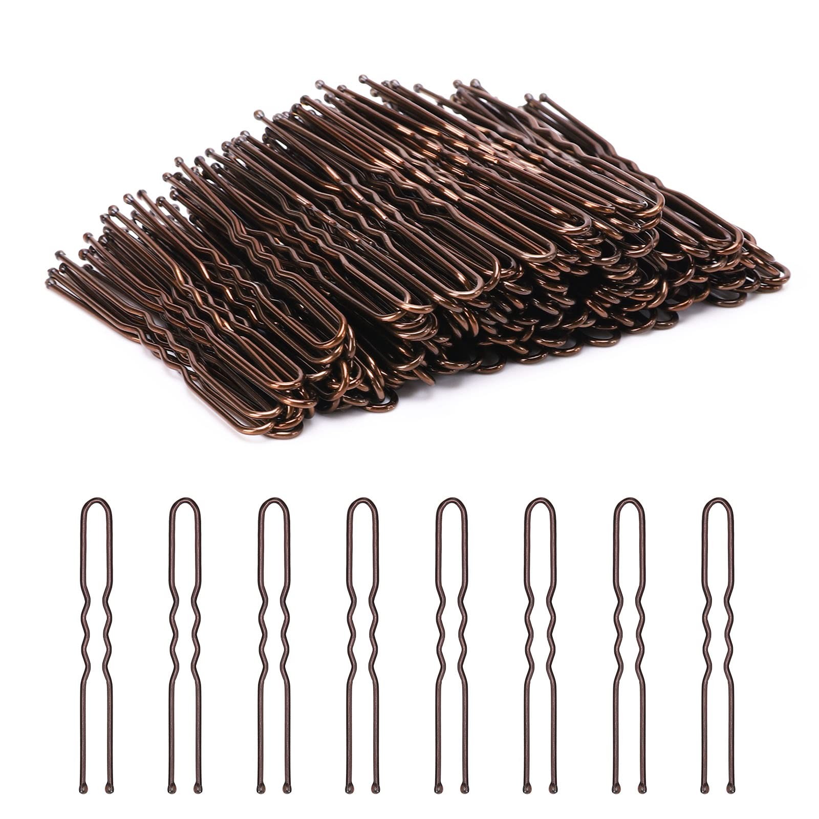 U Shaped Hair Pins, 200 Count Buns Waved Hair Pins for Updos with Box for Wom…