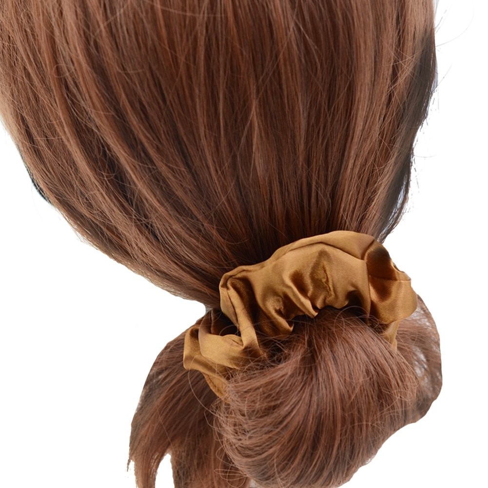 Simnice 60 Colors Silk Large Satin Hair Scrunchies Elastic Hair Bobbles Ponytail