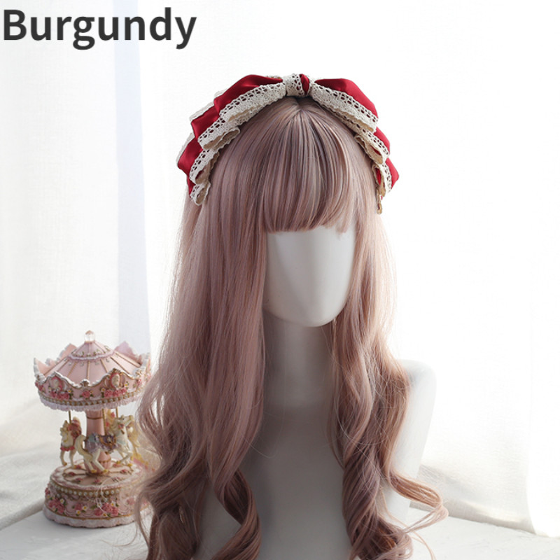 Princess Girl Lolita Headband Headwear Gothic Headdress Bowknot Hair Accessory