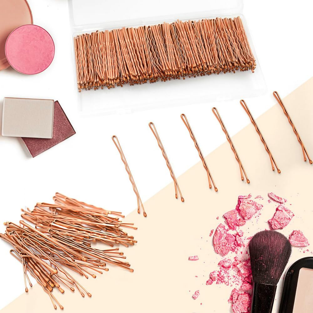 330 PCS Rose Gold Bobby Pins for Women Girls, YINGFENG 2.2 Inch Long Super Grip