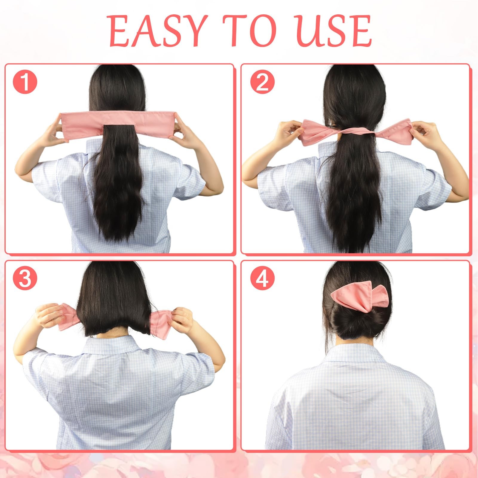 BLMHTWO 6PCS Deft Hair Bun Maker, Flexible Makers for 1 Count (Pack of 6)
