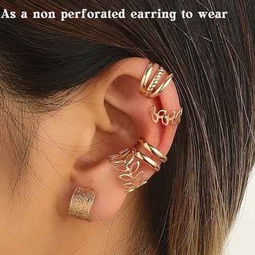 20 Pcs Gold Hair Jewelry for Braids Metal Alloy Braid Clips Rhinestone Hair