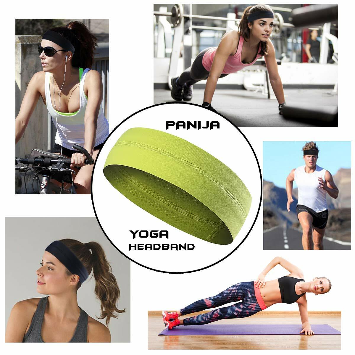 Unisex Men Women Moisture Wicking Headband for Running Yoga Basketball Sports US
