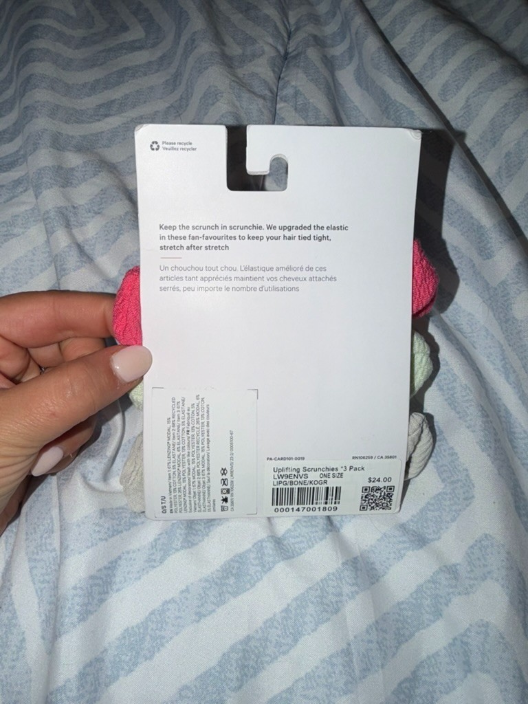 Lululemon uplifting scrunchies new never used
