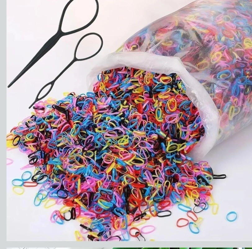 Elastic Hair Band, Mini Hair Rubbers Girls Ponytail Hair Accessories, Soft Elast