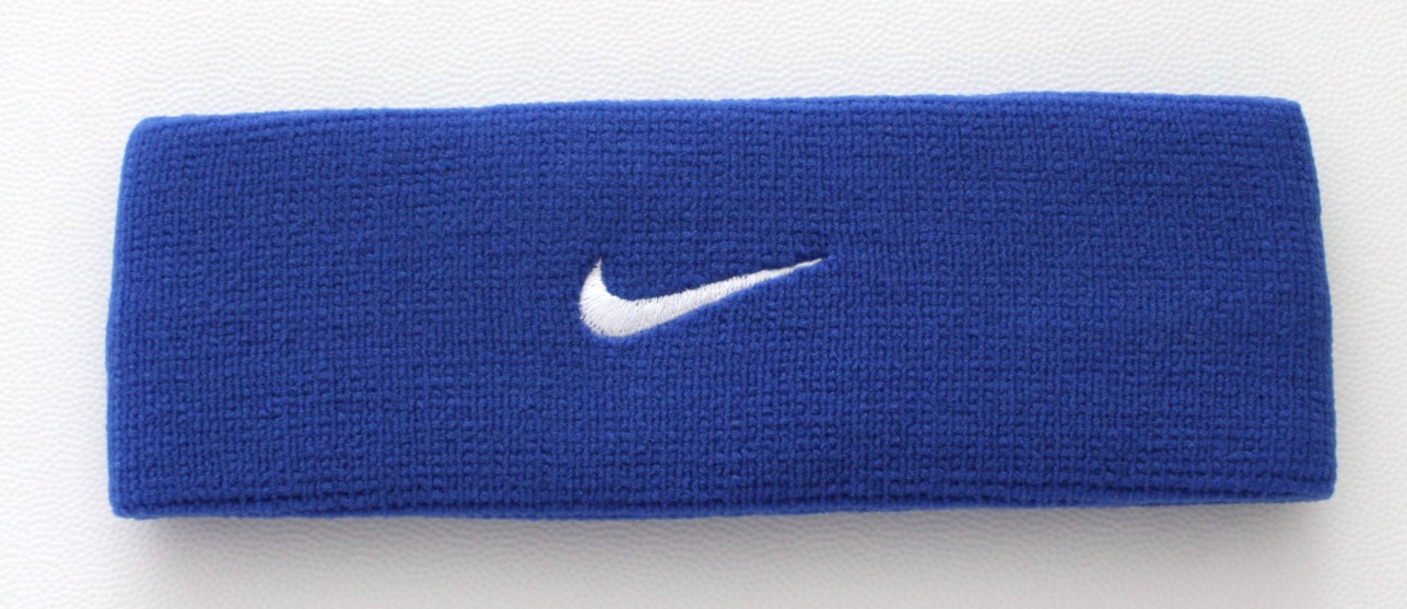 Nike Dri-Fit Basketball Headband Adult Game Royal/White