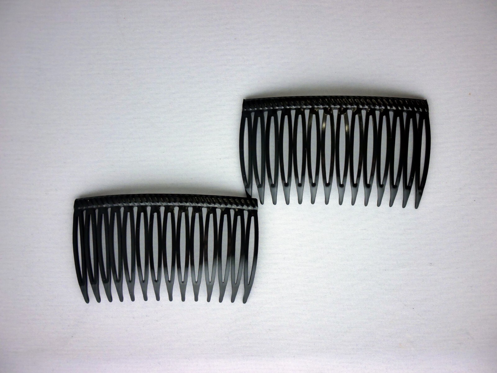 6 Combs x Good Hair Days Grip-Tuth® 1.5″ 1.75″ 2.75″ Black sidecombs Made in USA