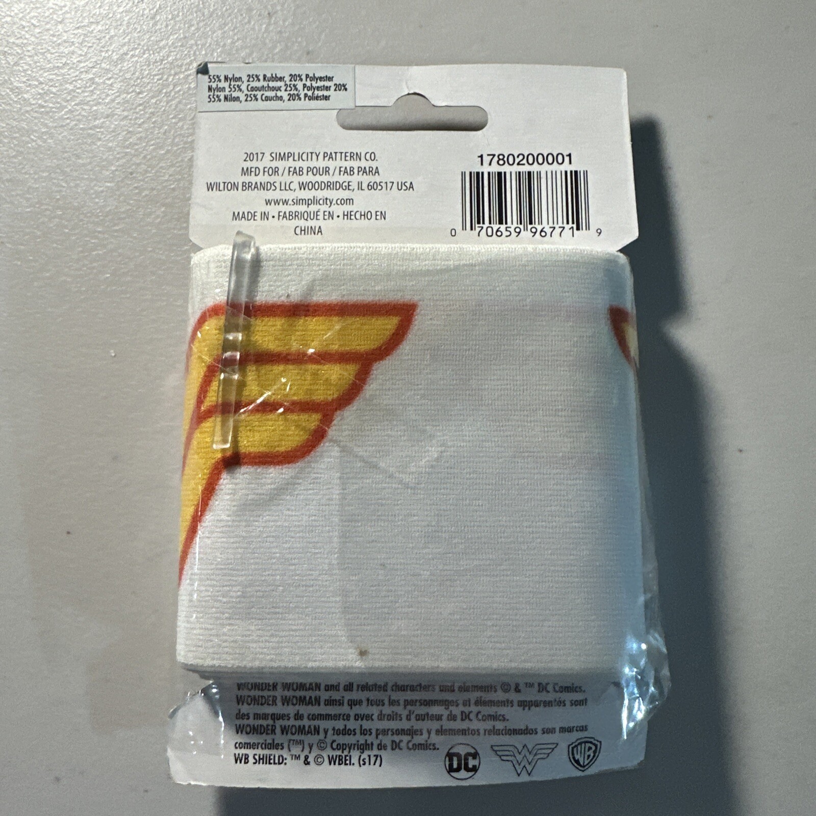 Wonder Woman -Soft Elastic Band 3″ Wide x 2yds by DC Comics & Simplicity Pattern