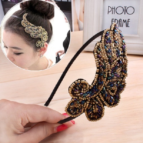 Angel’s Wing Beaded Hairband
