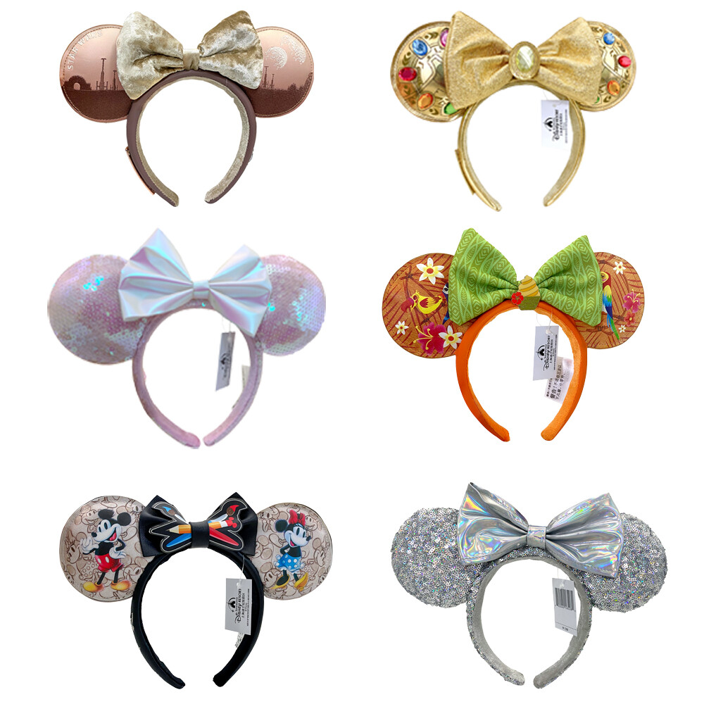 224 Styles Disney Parks Loungefly Magical Bow Sequin Minnie Ears Headband NWT