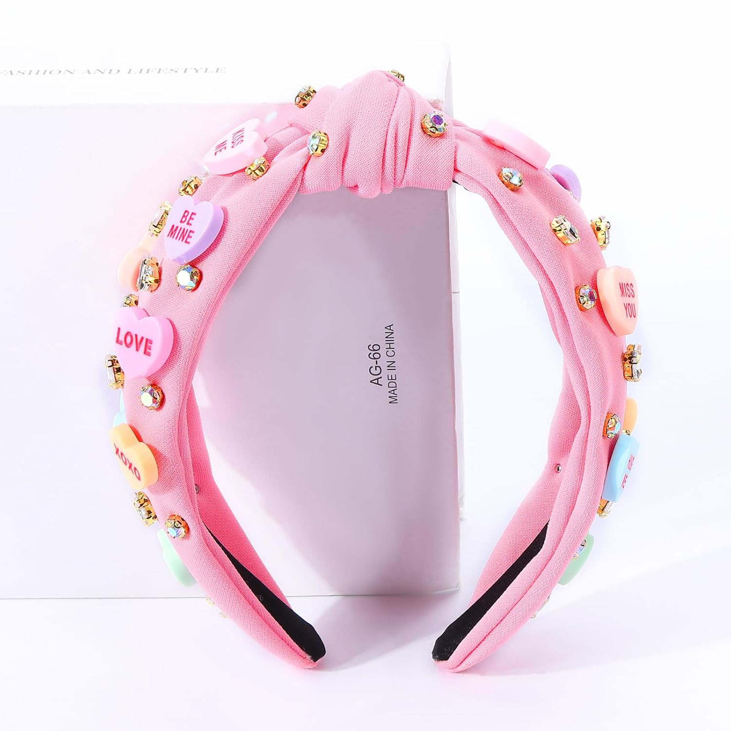 Valentines Headbands for Women Teen Girls, XOXO Love Heart Headband, Valentines