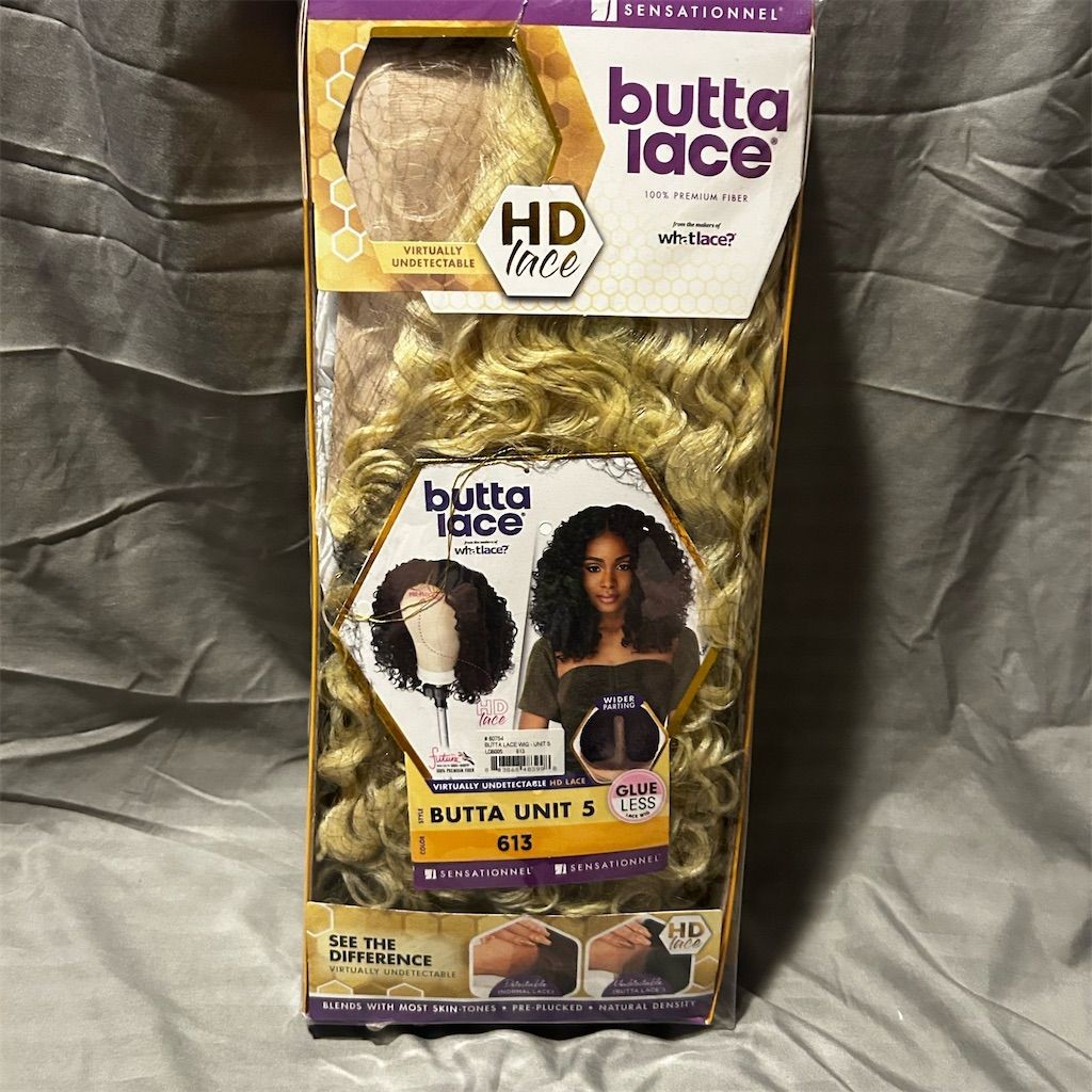 Sensationnel Butta Lace HD Lace Front Wig Unit 5 Blonde Curly Style 613