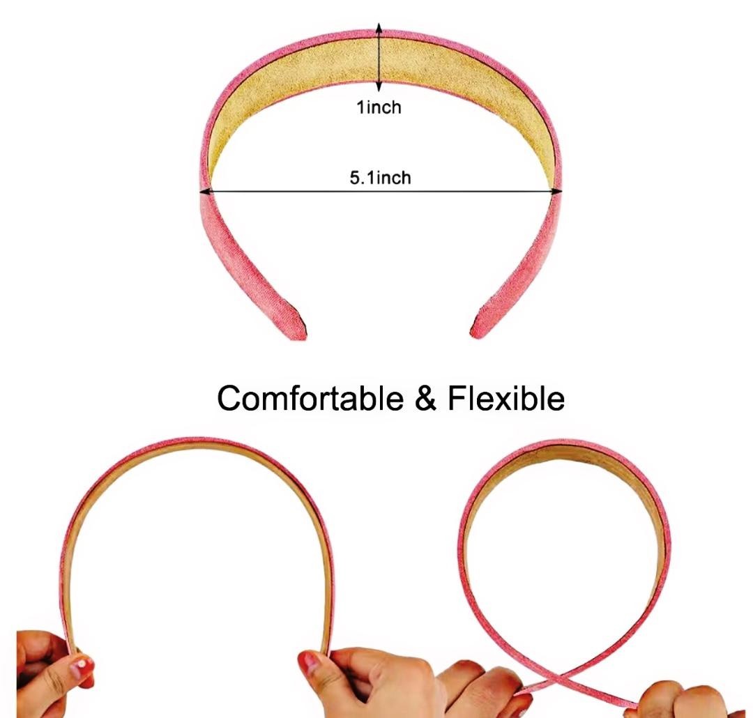 NEW 1-inch WIDE FAUX SUEDE HEADBAND SELECT COLOR FREE USA SHIPPING
