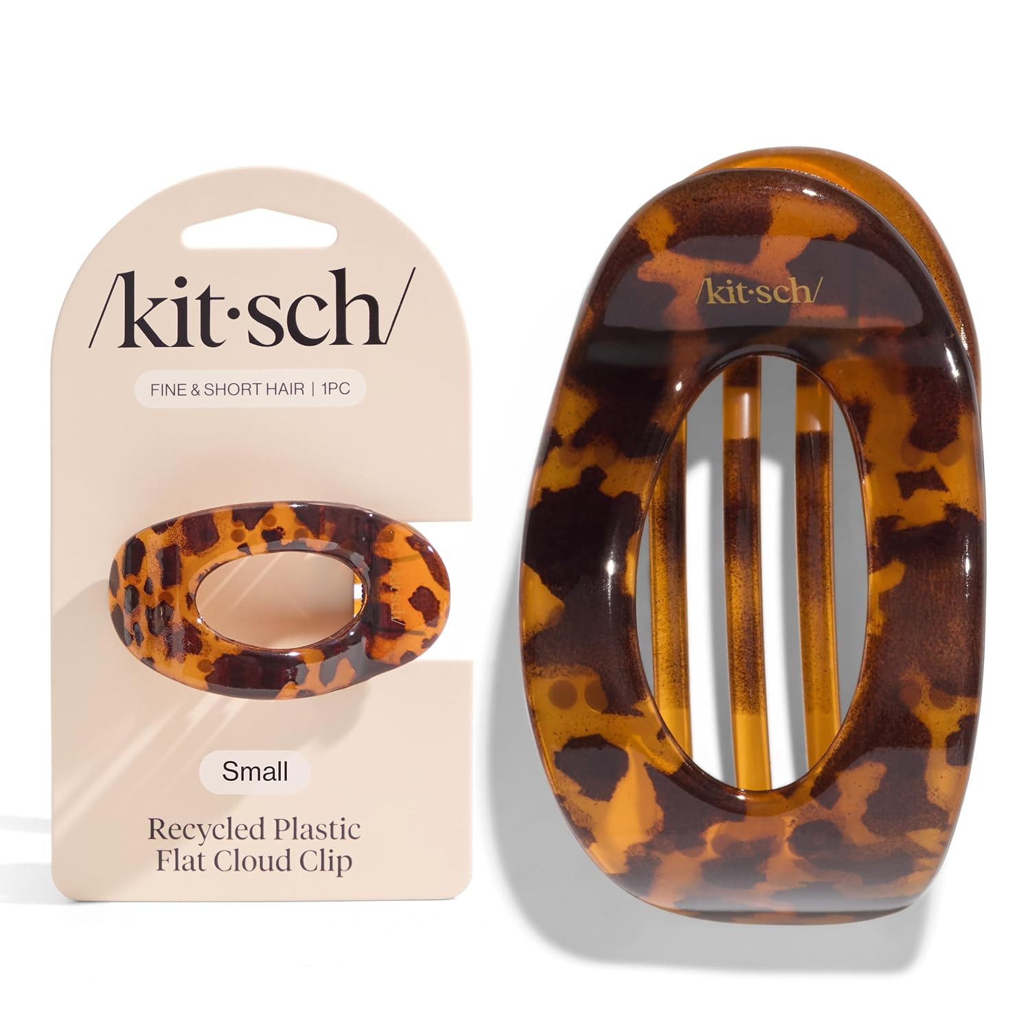 Kitsch Small Flat Claw Clips for Women – Stylish Flat Hair Clips, Strong Hold fo