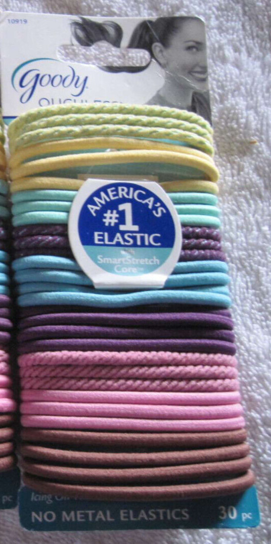 Icing on the Cake 30 Goody Ouchless No Metal Rubber Elastic Ponytailer Hair Band