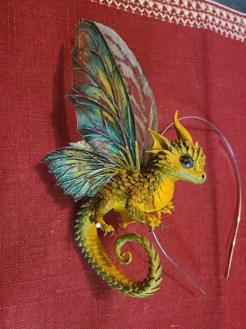Handmade Dragon Crown Headband Fantasy Hair Accessory Cosplay D&D Ren Faire Gift