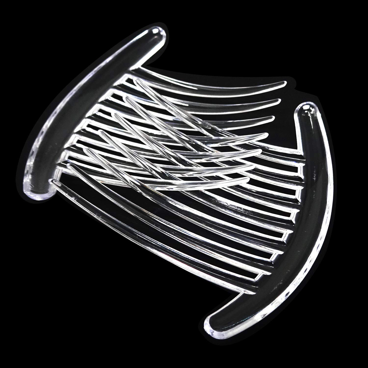 6PCS Plastic 7 Tooth French Twist Combs Hair Side Combs Clips Accessory for Wome