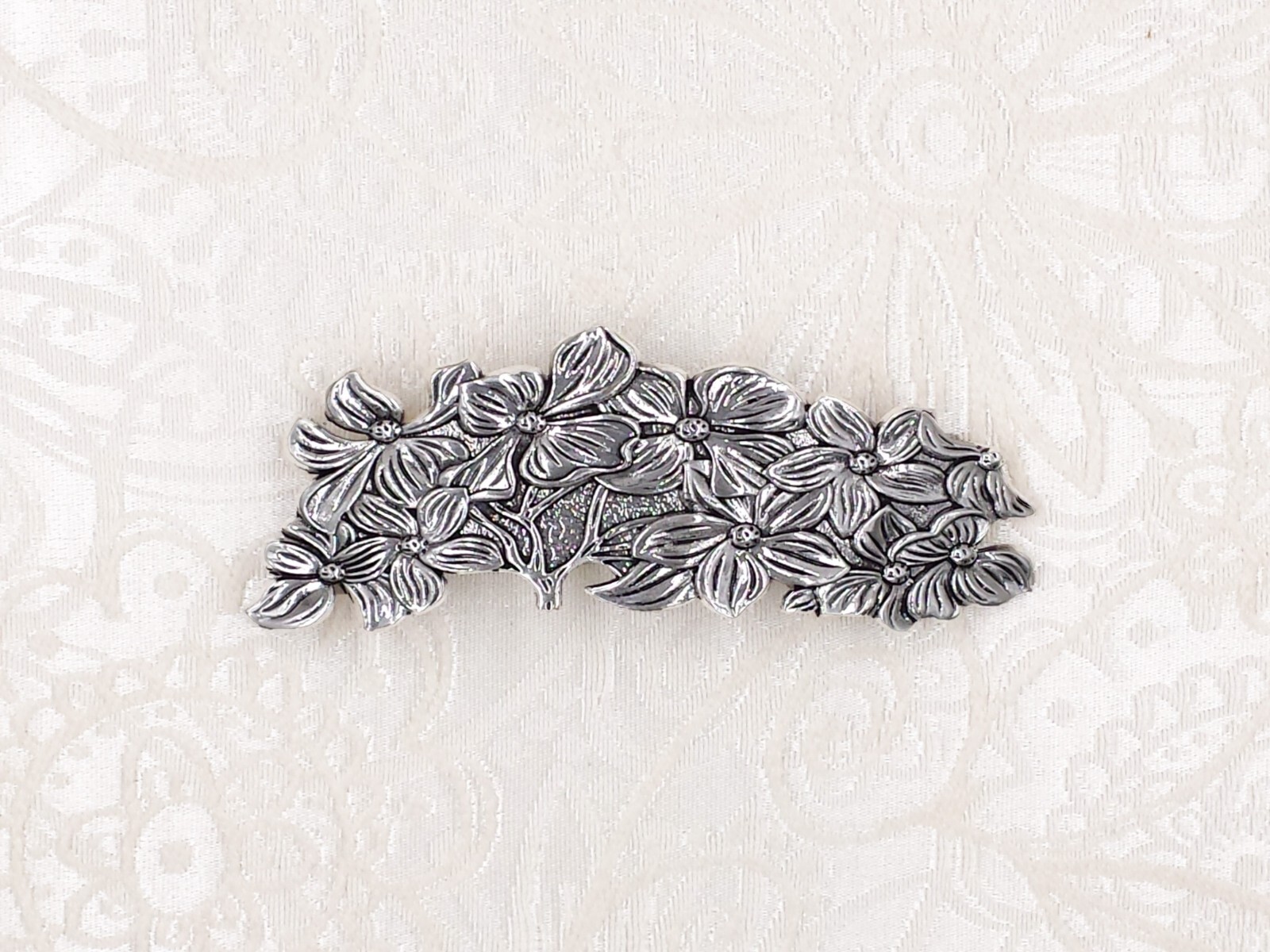 Dogwood Barrette Clip French Flower Hair Pin Vintage Style Hair Accessories