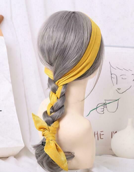 Chic Hair Bandwidth Hair Scarf Ribbon Korean Braided Hair Streamer Hair Tie