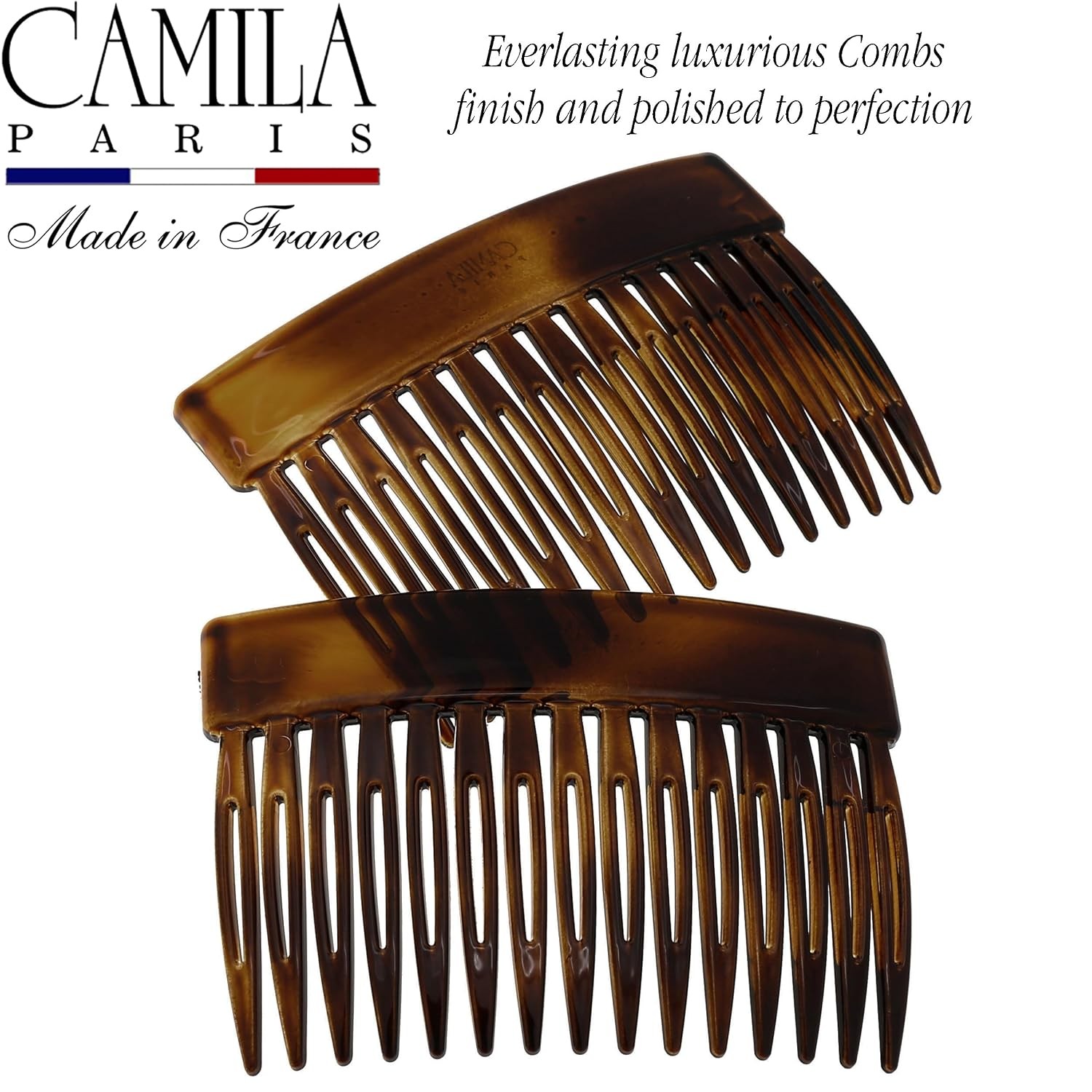Paris CP2942 French Hair Side Comb, Small Tortoise Shell, French Twist Hair