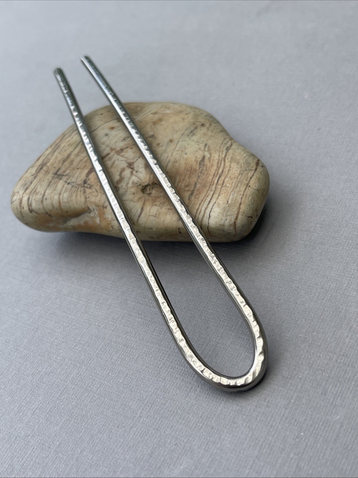 Extremely Sturdy Hair Pin, Stick, Fork, Solid #304 Stainless Steel, Handmade