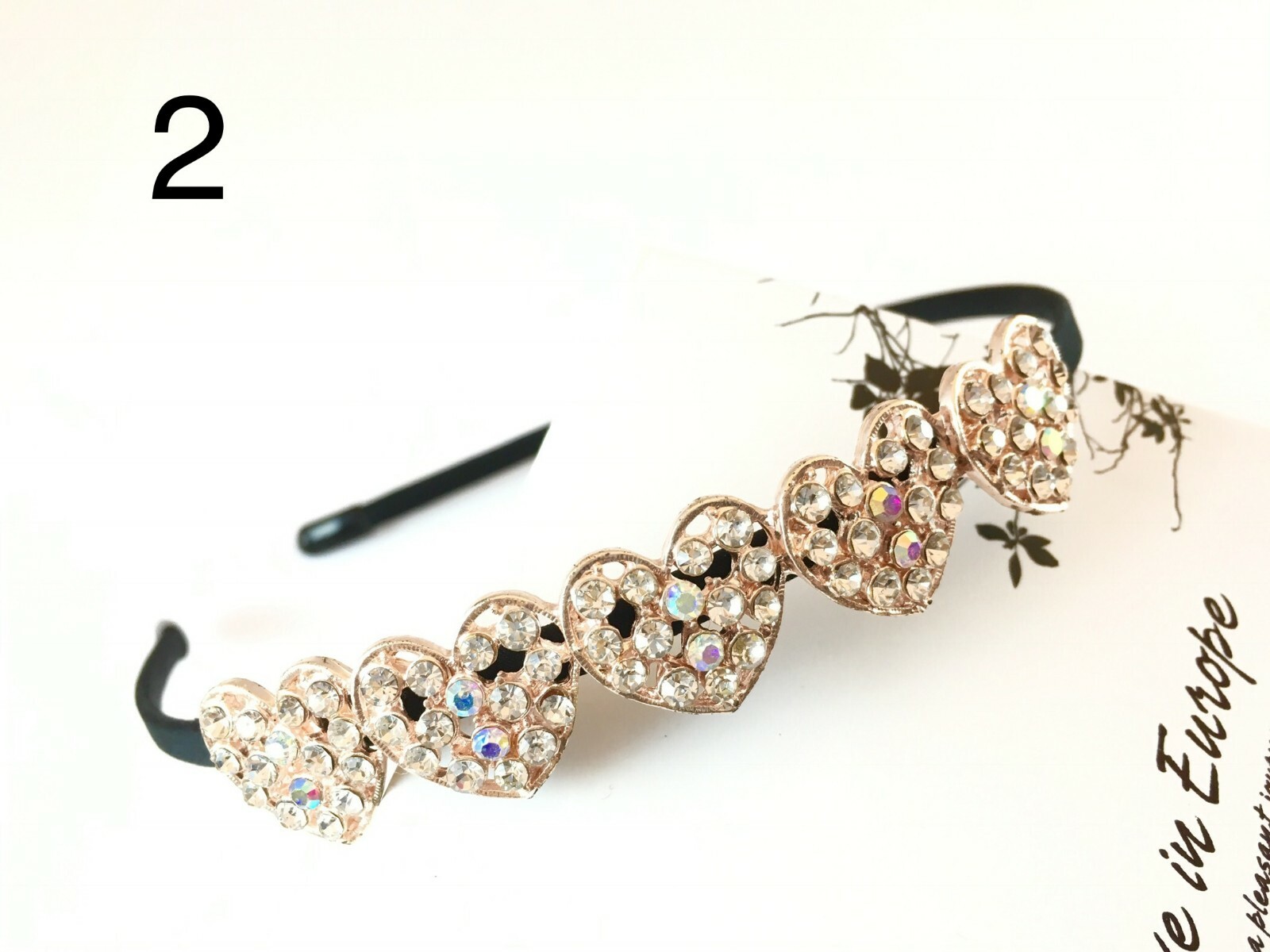 Skinny Black Headbands w/ Multi-Unique Shinny Designs(8 Options) Wedding/Casual