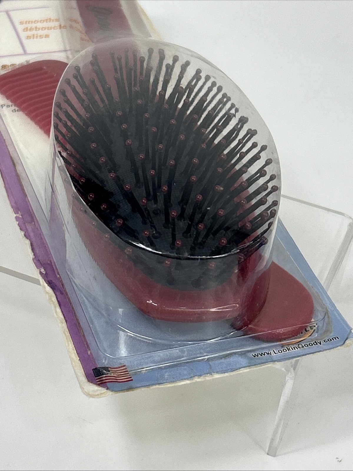 Vtg Goody Ponytailers Hair Brush Comb Lot Classic Red & 36 Terry Y2k