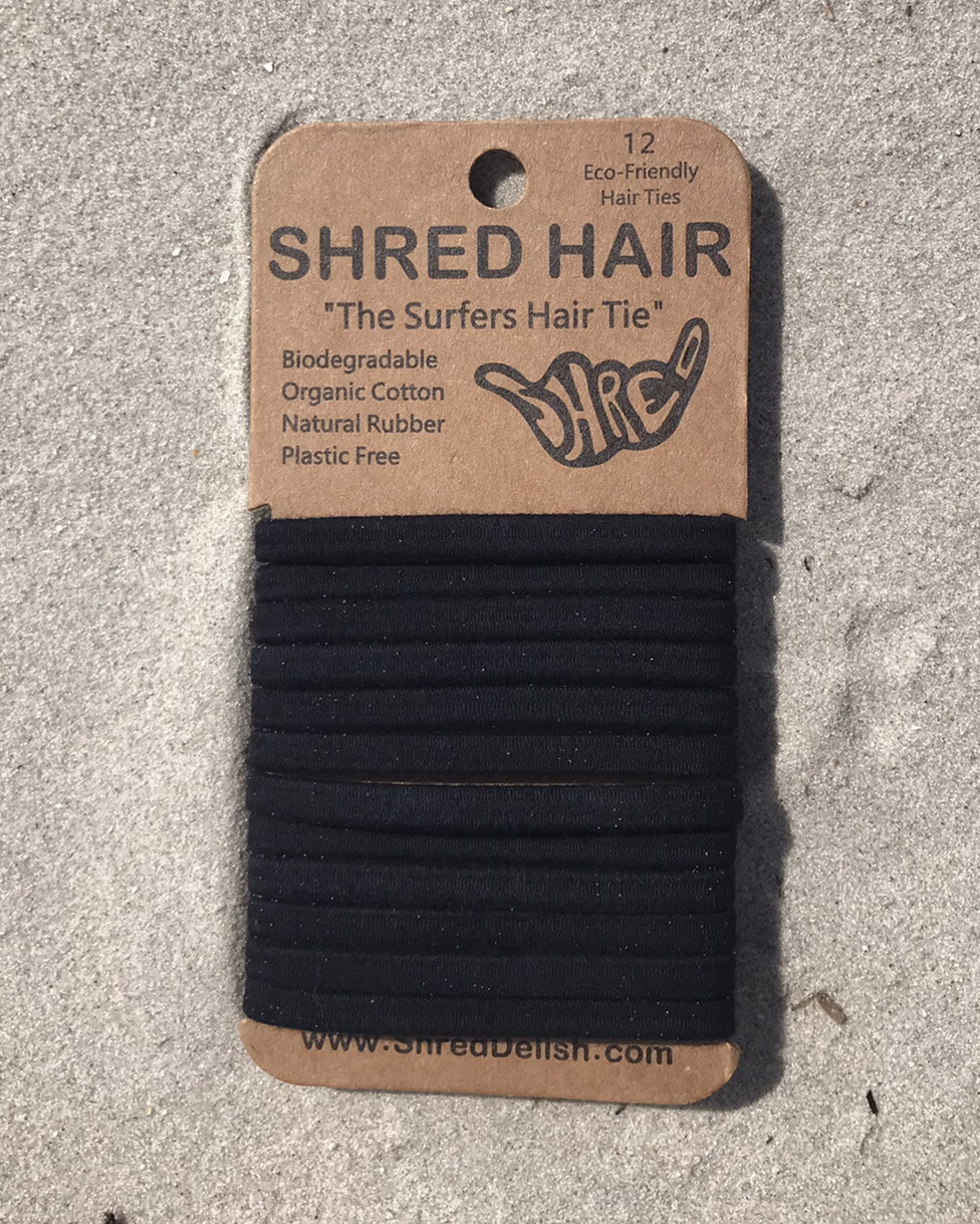 Shred Hair Ties | Biodegradable Elastic Hair Ties | Plastic Free | Eco Friendly