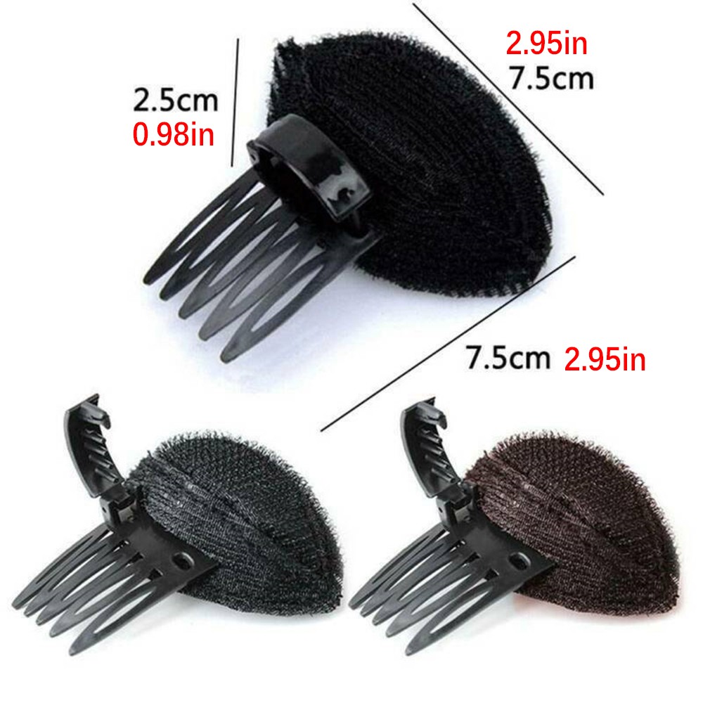 1Pc Puff Hair Head Cushion Bump it Up Invisible Volume Hair Base Random Color