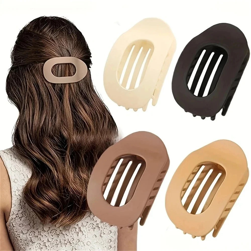 4Pcs Flat Hair Clips Matte Alligator Large Hair Claw Clips Thick Thin Hair Stron