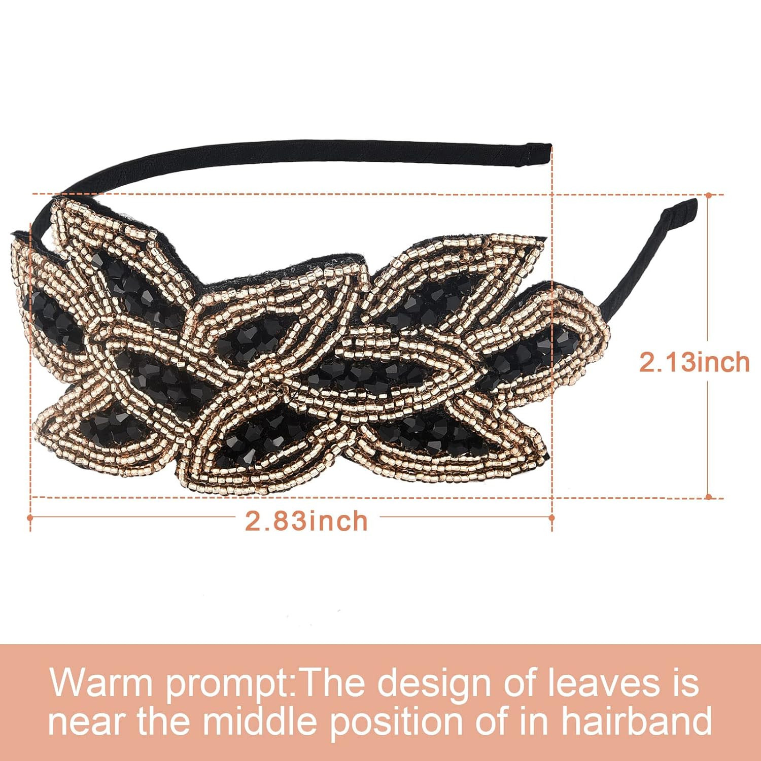 Tatuo 3 Pieces 1920S Flapper Headbands for Women 20S Vintage Headpiece Rhineston