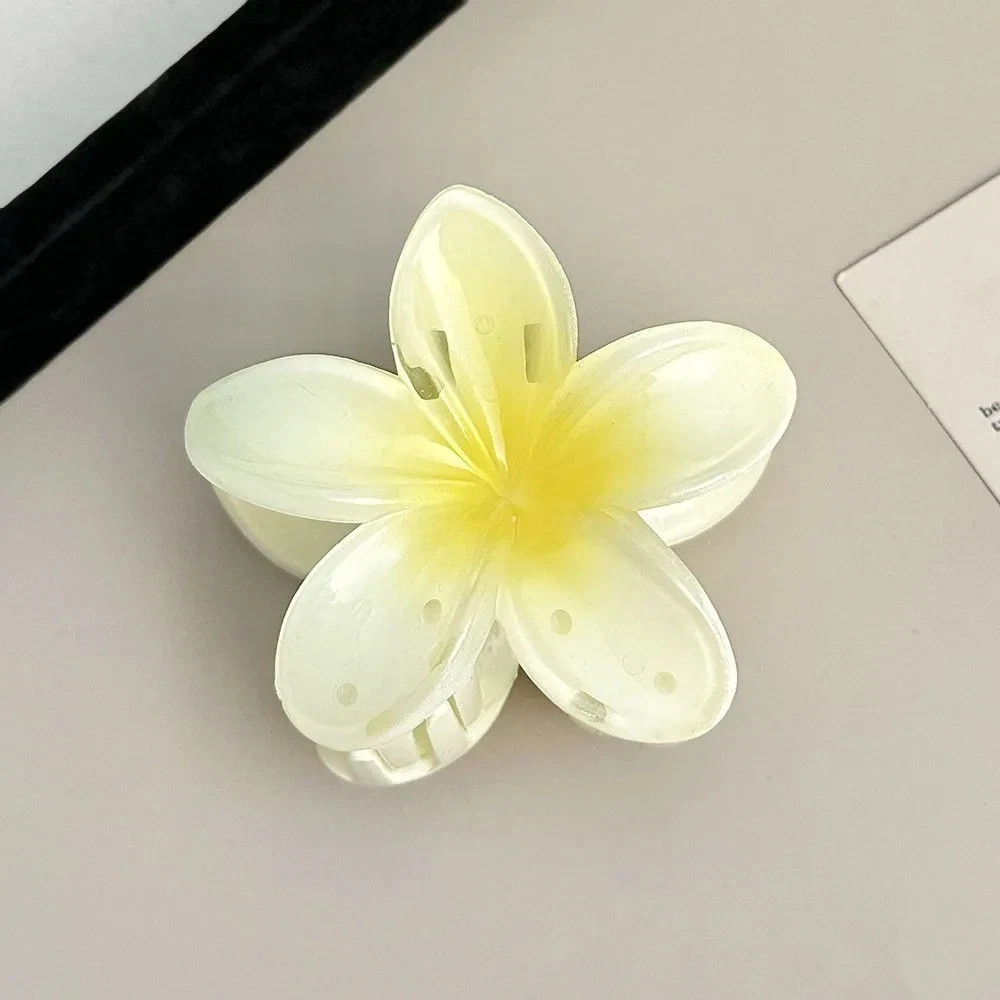 2026 Egg Flower Hair Clip Hawaii Beach Claw Boho Y2K Hair Accessory Girls
