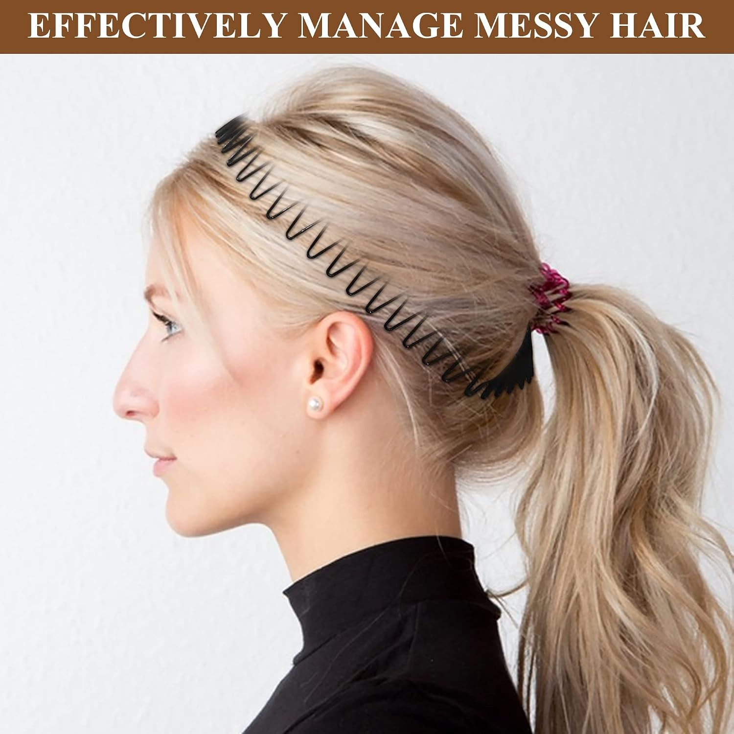 Flexible Headbands Stretch Headband Headbands Women (3pc-White)