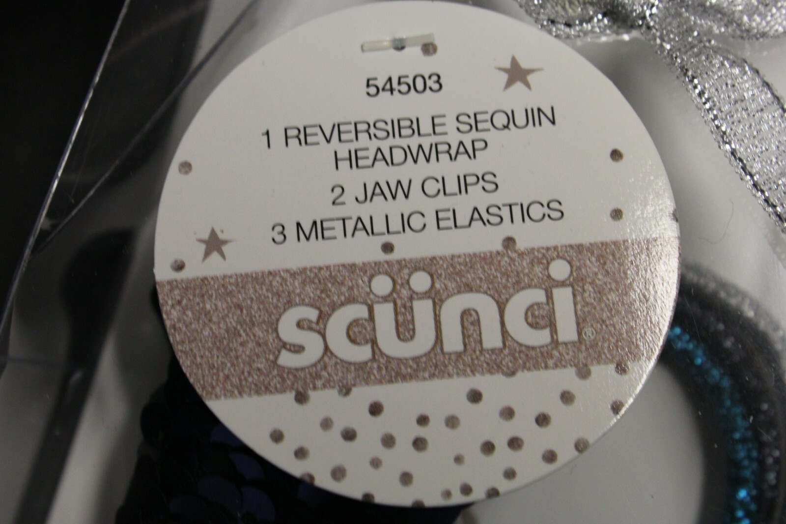 SCUNCI HEADWRAPS JAWCLIPS BRACELET BOBBIE PIN GIFT SET IN PINK, PURPLE, BLUE