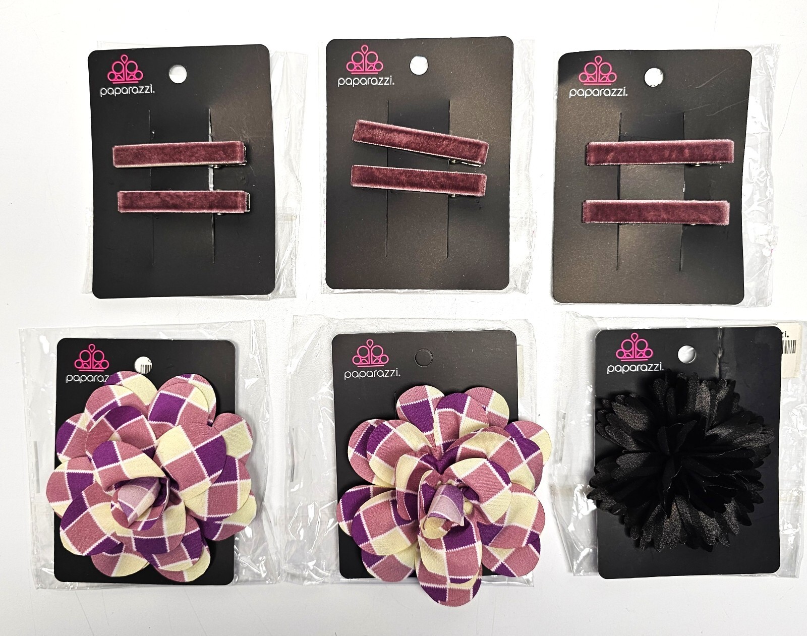 6 piece Paparazzi Hair Clips – #1