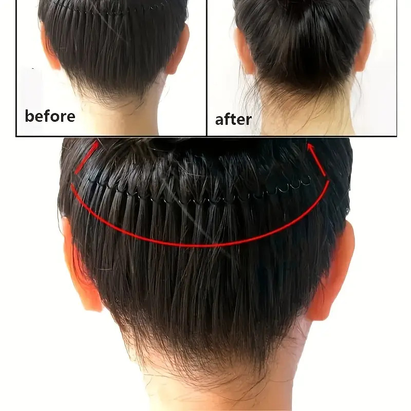 Womens 1Pc U Hair Pins Finishing Fixer Clips No-Slip Invisible Hold