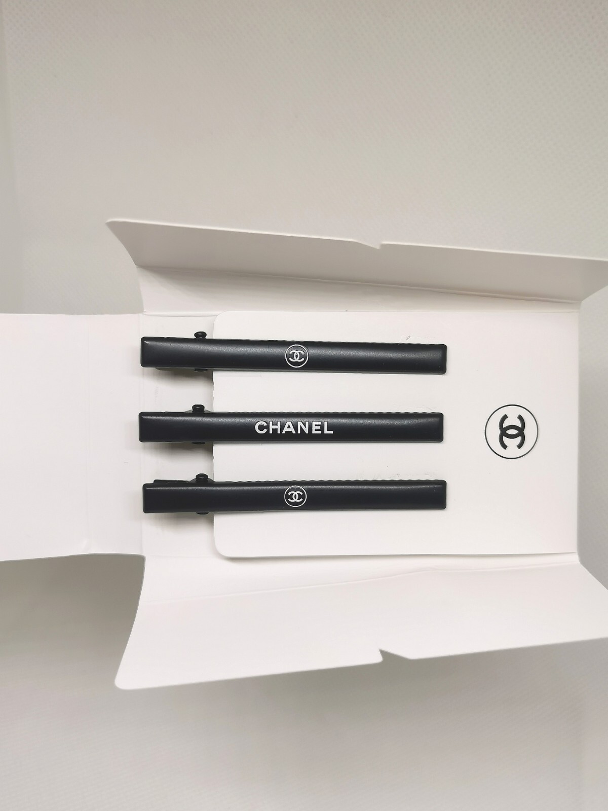 Chanel Beaute Hair Pin Hair Clip Hair Accessory Limited Black Novelty 3 Pcs Set