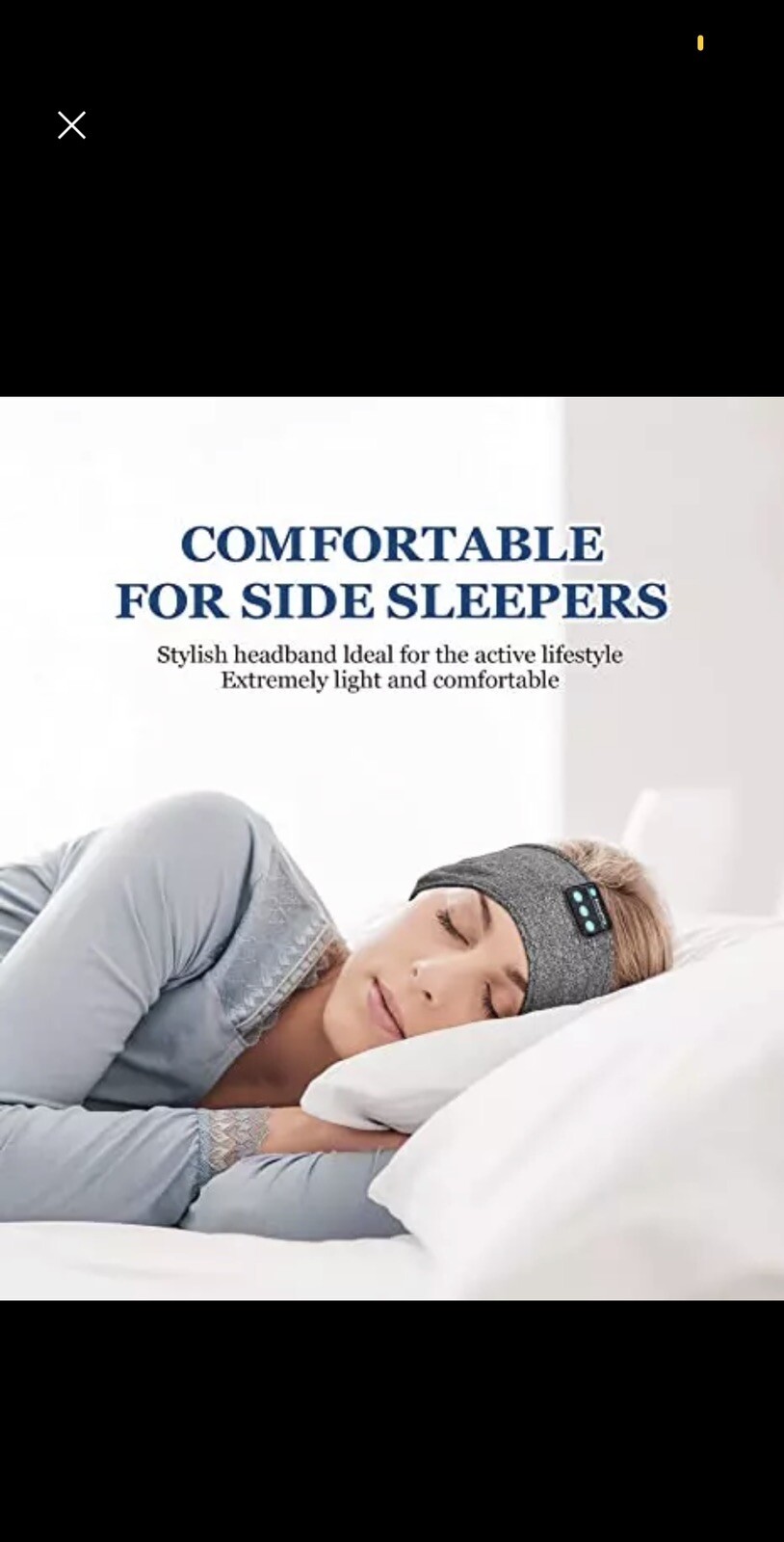 Sleep Wireless Bluetooth Headband Perfect for Air travel,￼ Jogging,￼ Work out￼,