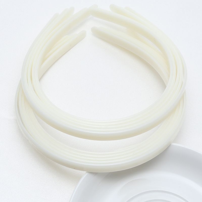 Solid Plastic Hairbands-10 ABS Headbands Women Styles Casual DIY Hair Accessory