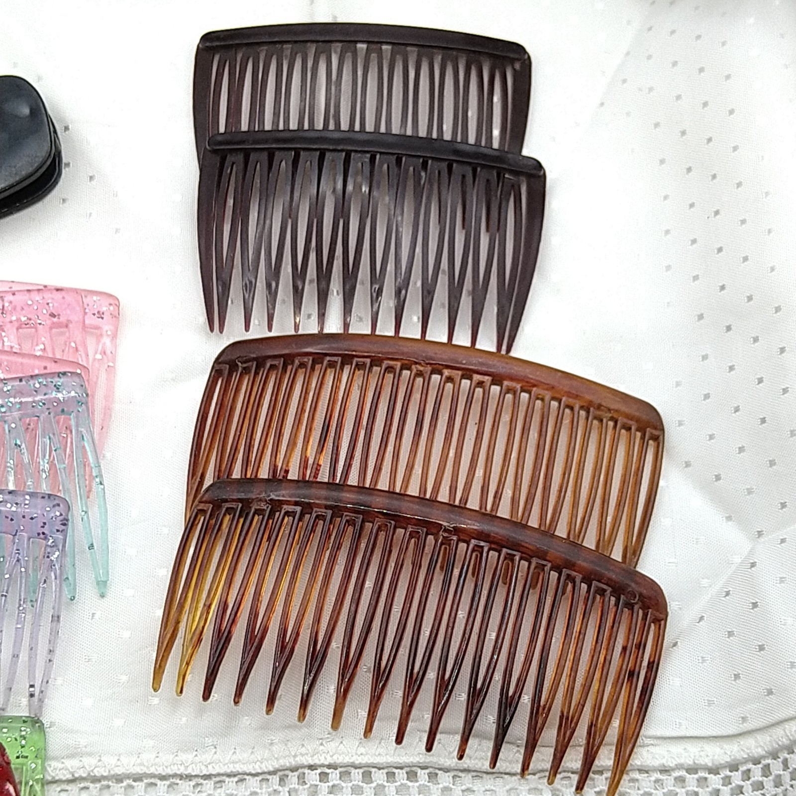 80s Hair Lot Claws Banana Clips Bun Chop Stick Barrette Side Comb Tortoise 30pcs