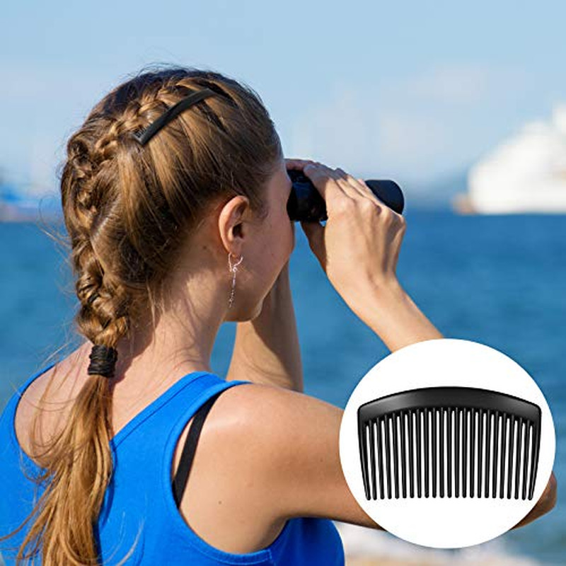 24 Pcs Women Hair Combs French Side Combs Plastic Twist Wedding Veil Clips