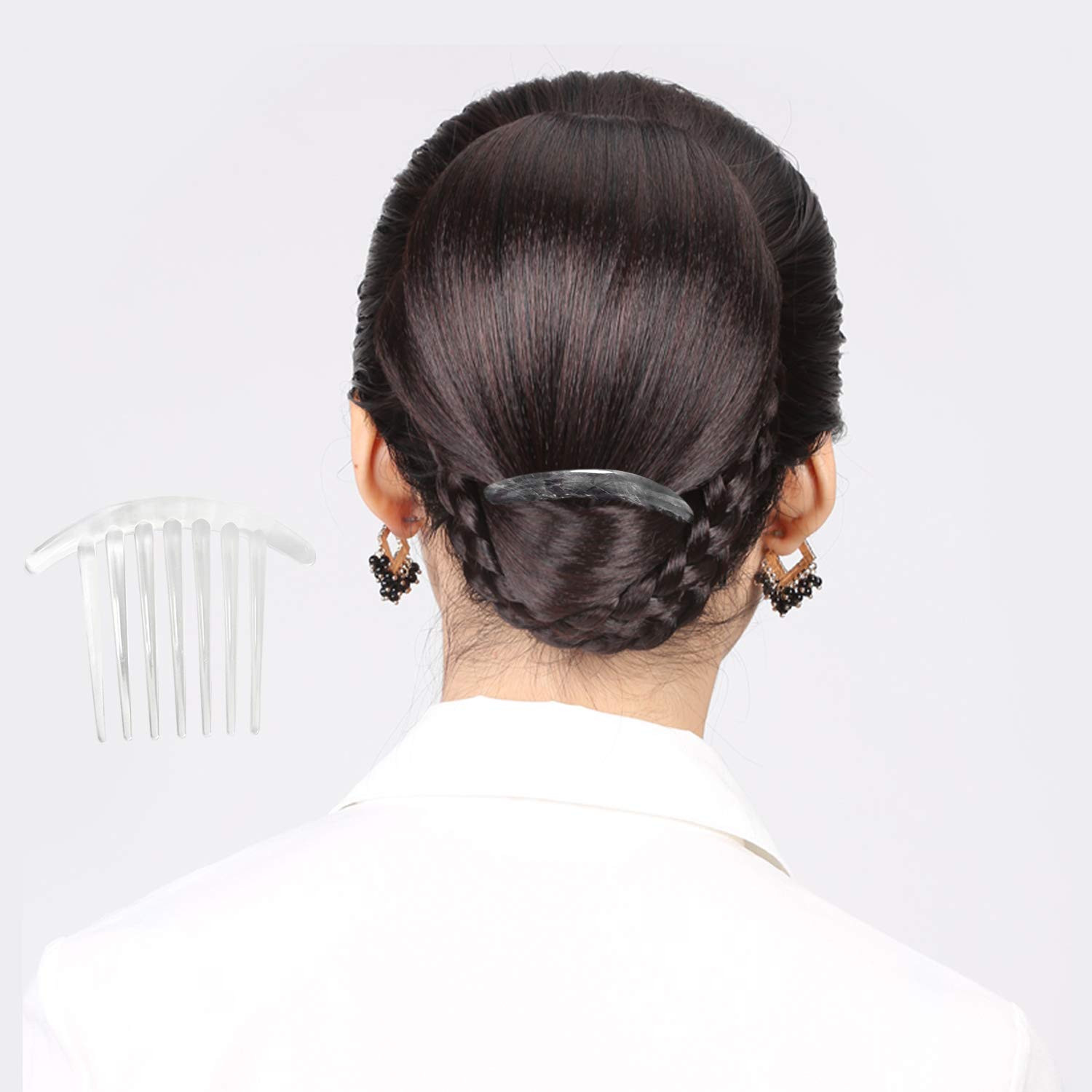 6PCS Plastic 7 Tooth French Twist Combs Hair Side Combs Clips Accessory for Wome