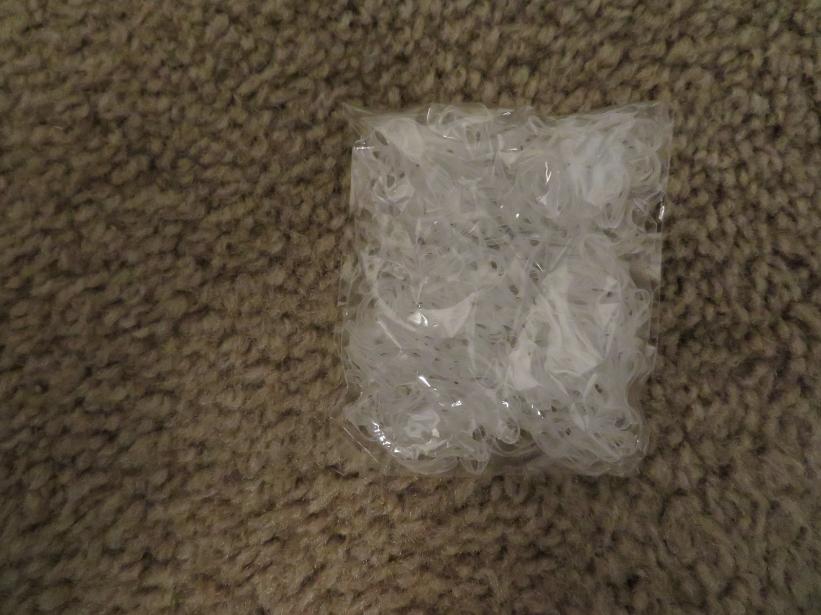 Mini Doll Hair 300Pk Elastics: Rubber Clear Ponytail Holders NEW