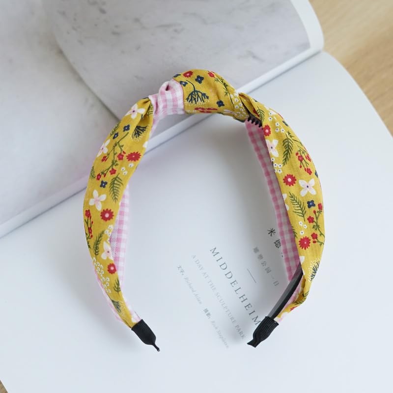 DILBABA 1 Count 10-Yellow Vintage Knot Headband