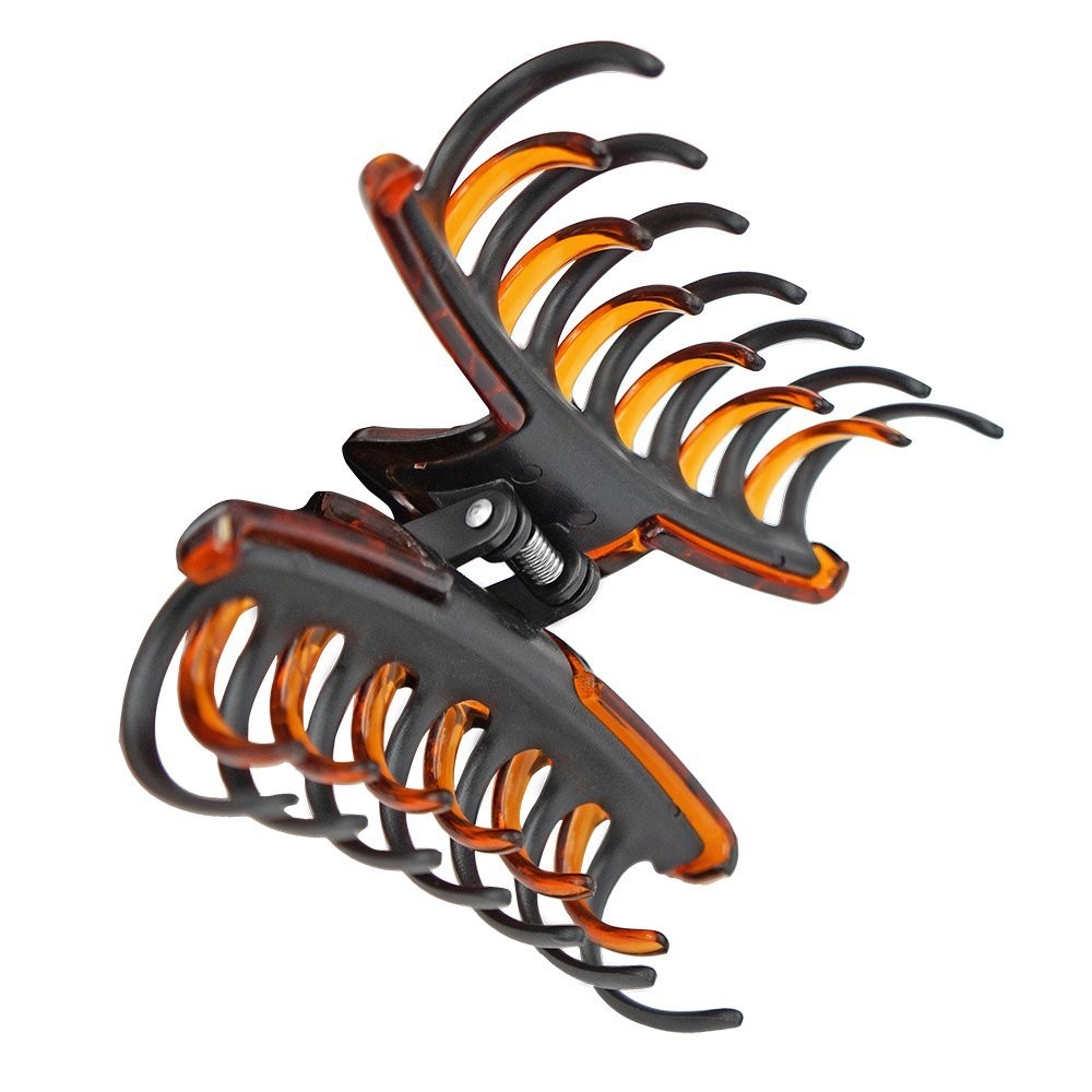 REVLON 2 Count Brown Black Strong Hold Hair Claw Clip