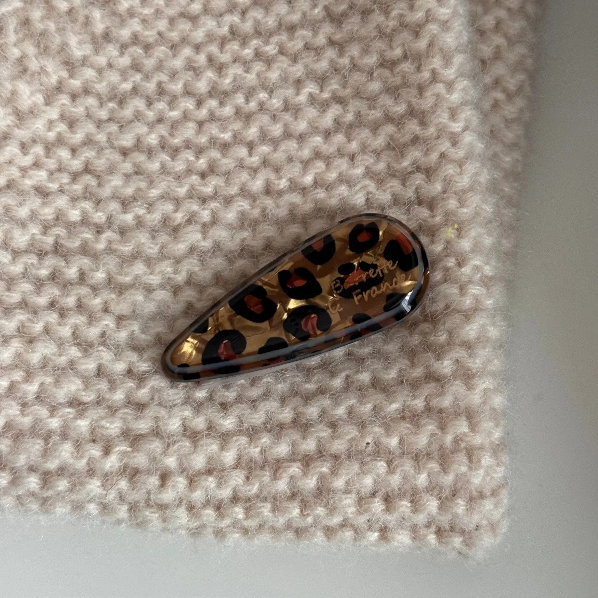 Leopard Acetate Hair Claw Clip Luxury Half Updo Hair Accessory
